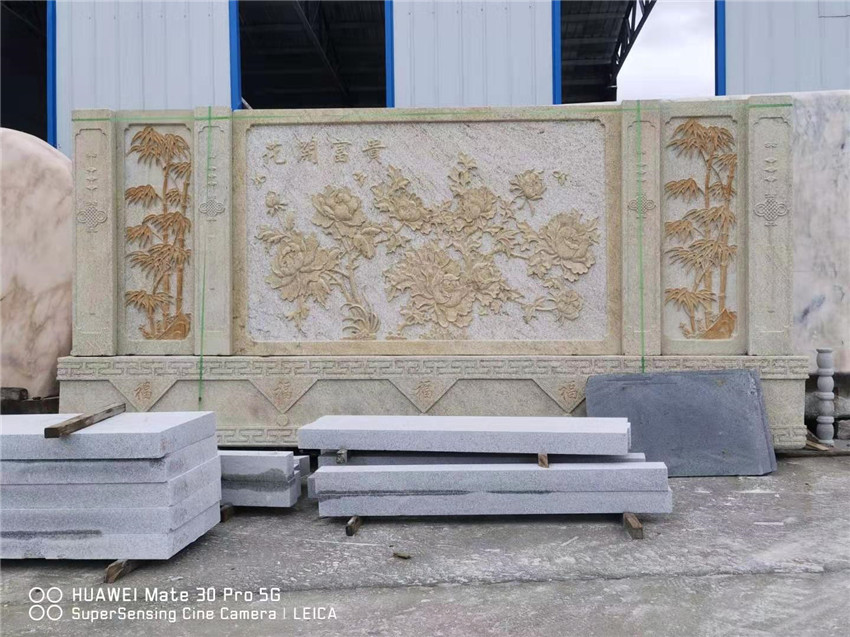 黄金麻影壁墙(图1)